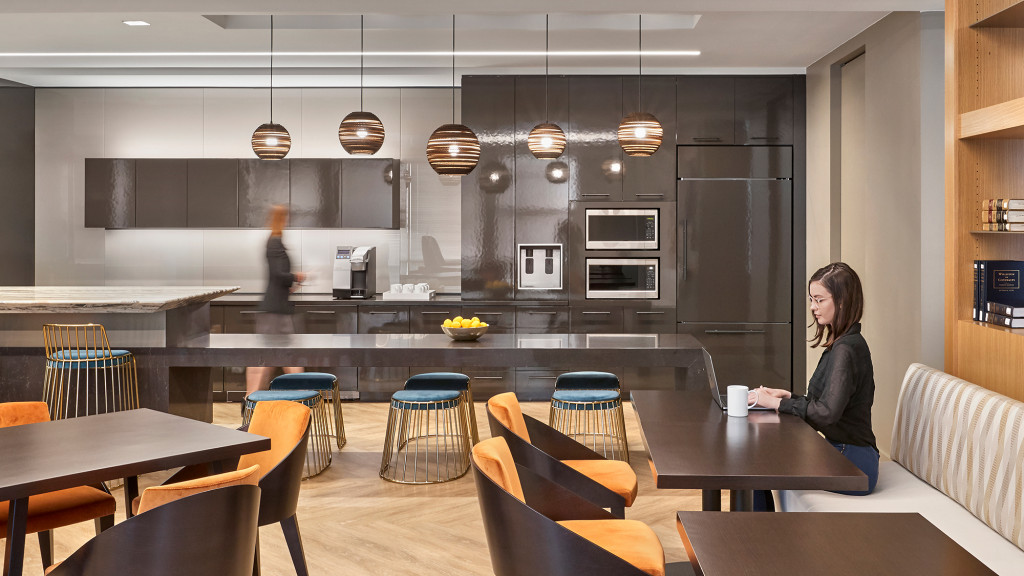 A person sitting at a table.